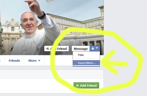 Pope Francis Facebook Account