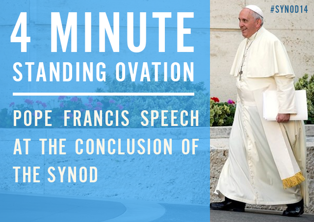 Pope Francis, Synod 14, Closing Remarks, Concluding Speech, Change, Catholic Chruch