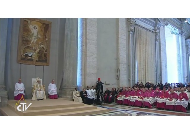 Pope Francis presents Bull of Indiction of Jubilee of Mercy